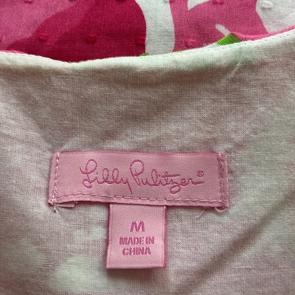 LILLY PULITZER Begonias Ruffled Neckline Sleeveless Blouse - Picture 10 of 12